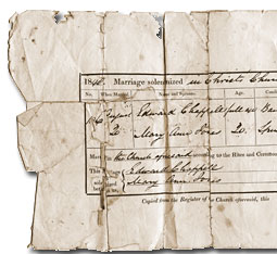 Early marriage certificate