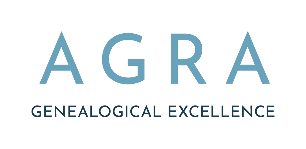 AGRA logo - Association of Genealogists and Researchers in Archives